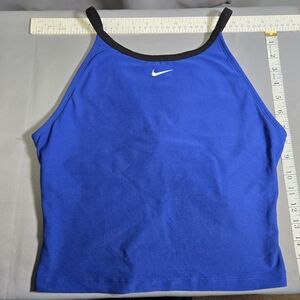NWT Womens Nike Dri Fit Sports Tank Top and Shorts Blue 2 Piece Set Size XL